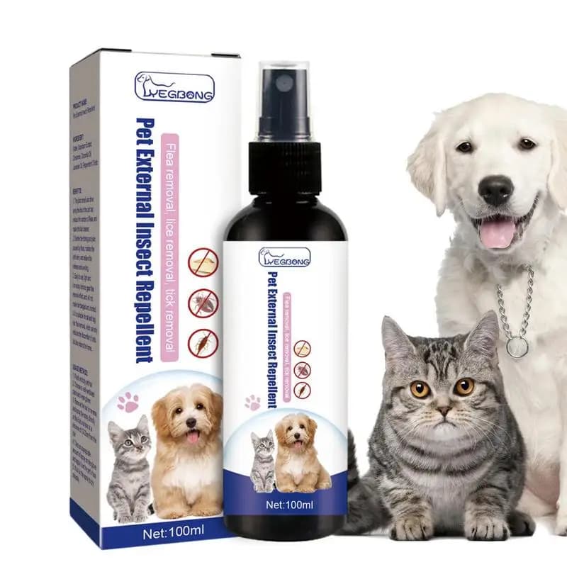 Pet Dog Cat Anti Flea Drops 100ml Insectcide pulci pidocchi insetto sicuro per la casa e gatti cani prevengono le zecche