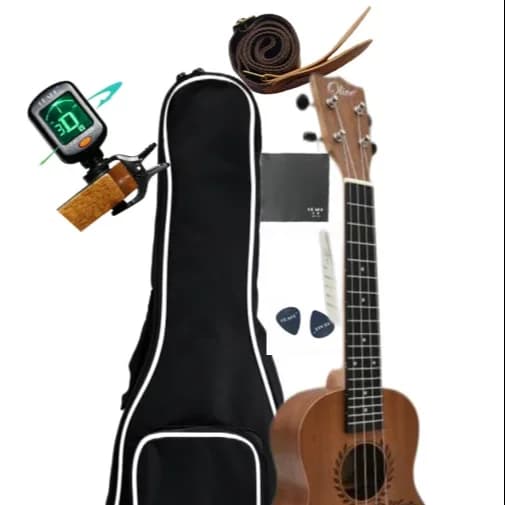 Concert Top Solid Ukulele Kit Wholesale Nylon And ABS Materials