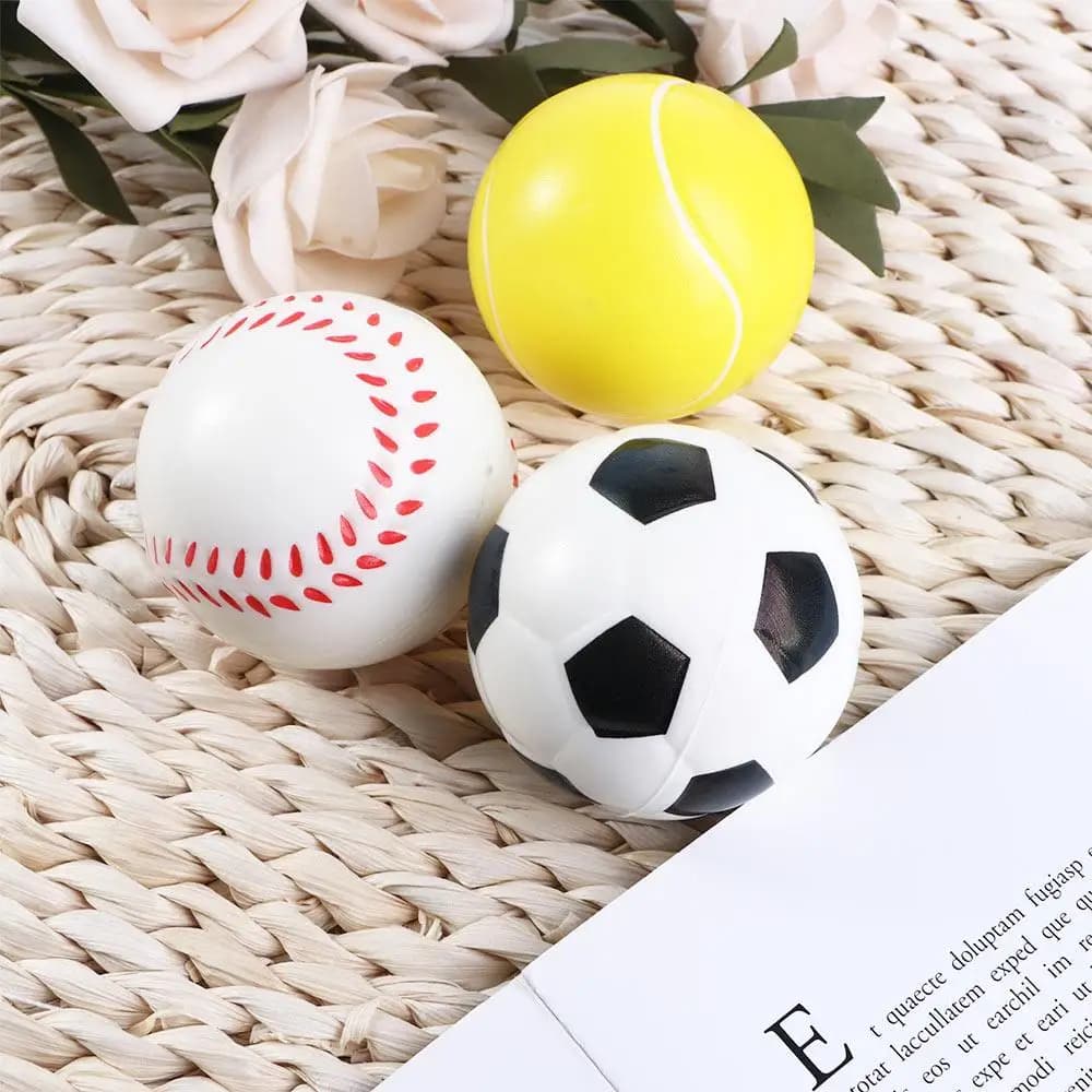 Gift Football Stress Relief Basketball Tennis Squeeze Hand Ball Foam Rubber Ball Antistress Slow Rising