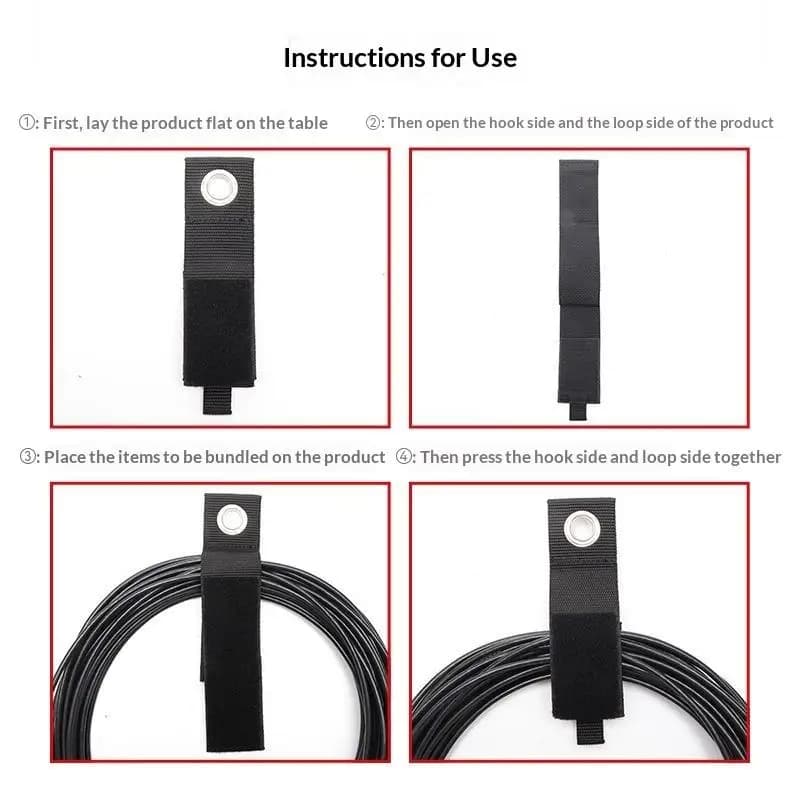 Heavy Duty Storage Strap Reusable Extension Cord Tie Garage Organizer Cable Hose Power Rope Loop Hanger