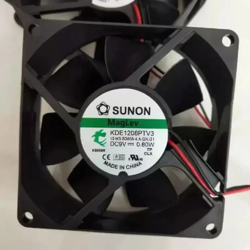 For SUNON KDE1208PTV3/4 9V 0.80W 8025 8cm Hydraulic Chassis Cooling Fan