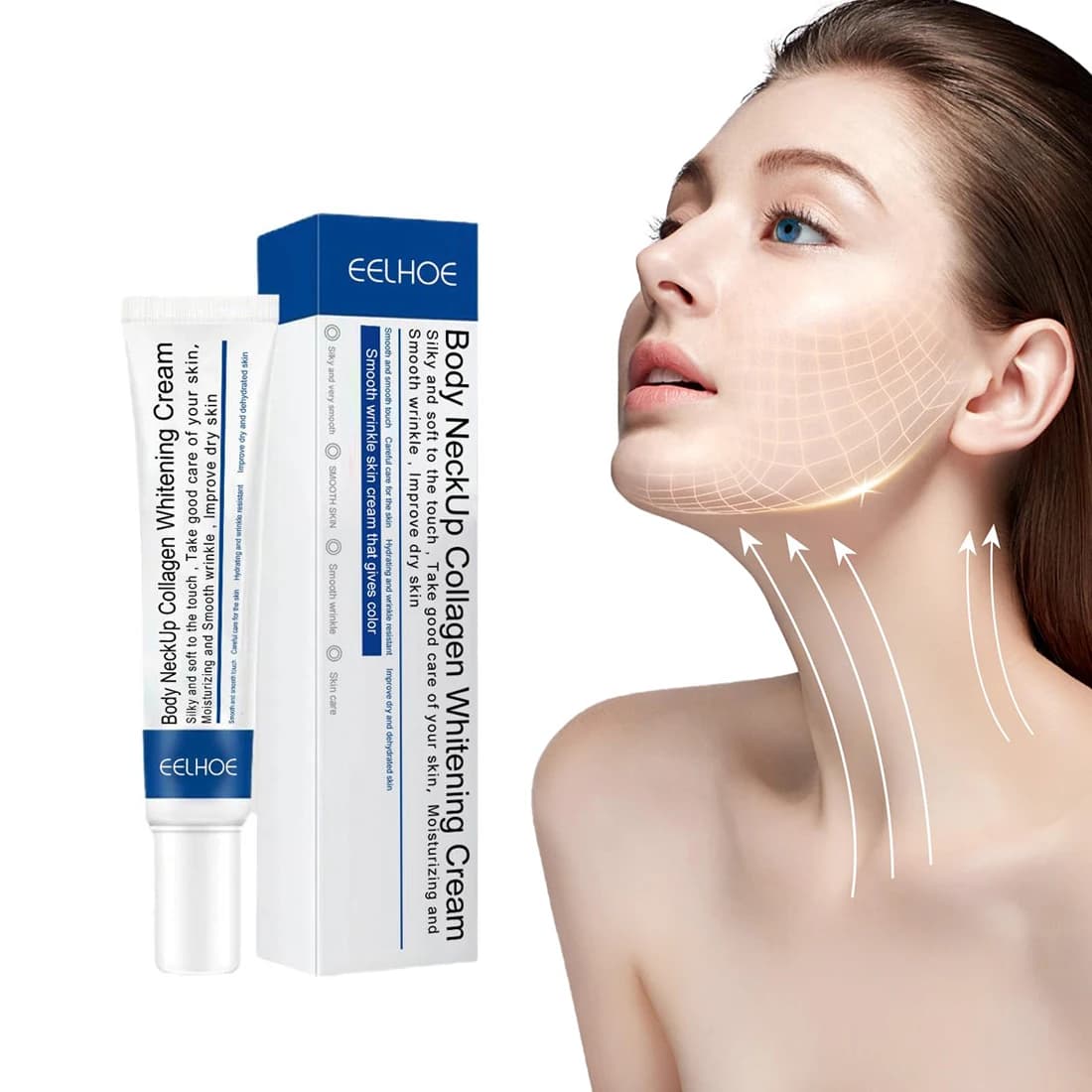 1/2PCS Collagen cream for neck, nourishing treatment for wrinkles, moisturizing, firming, lifting, for rejuvenation of the neck, skin care