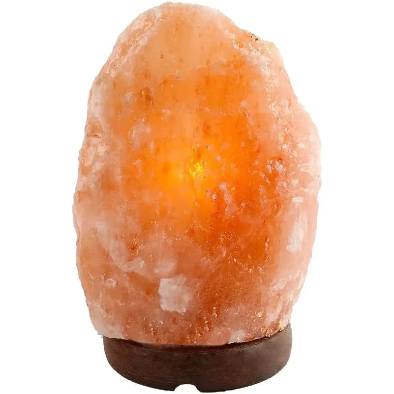 natural himalayan salt lamps with european plug, also available in multicolor usb versions
