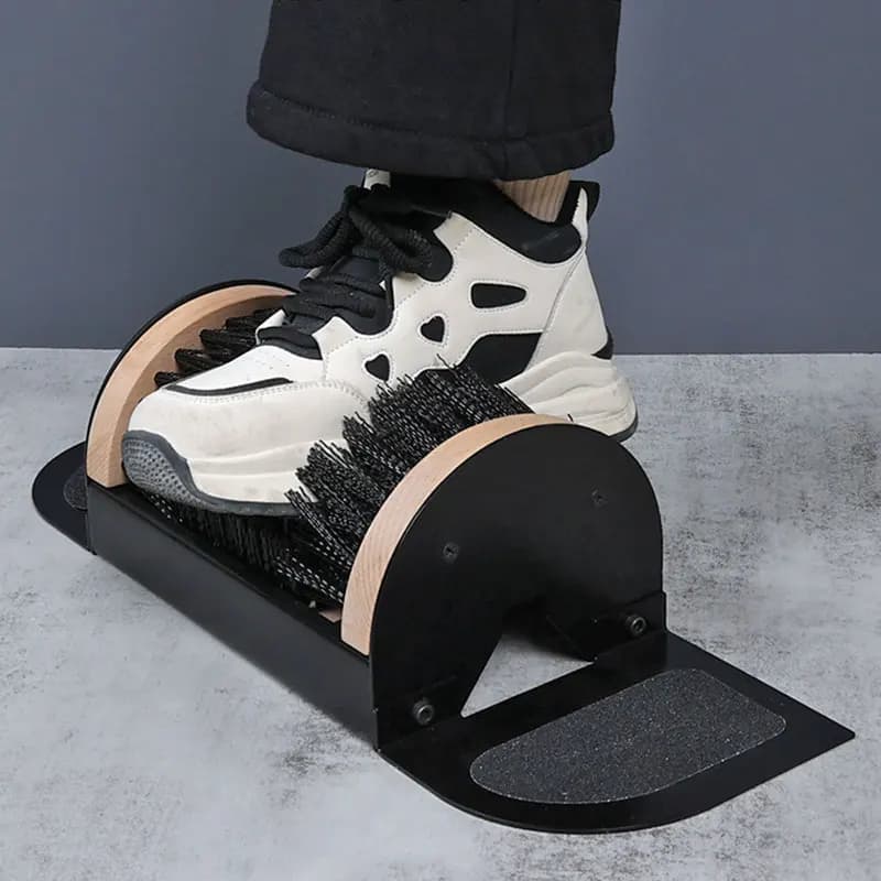 Set Spazzola per Scarpe da Esterno e Interno, Raschietto per Stivali Resistente, Set Lucidante per Scarpe da Giardino, Rimozione Fango e Neve