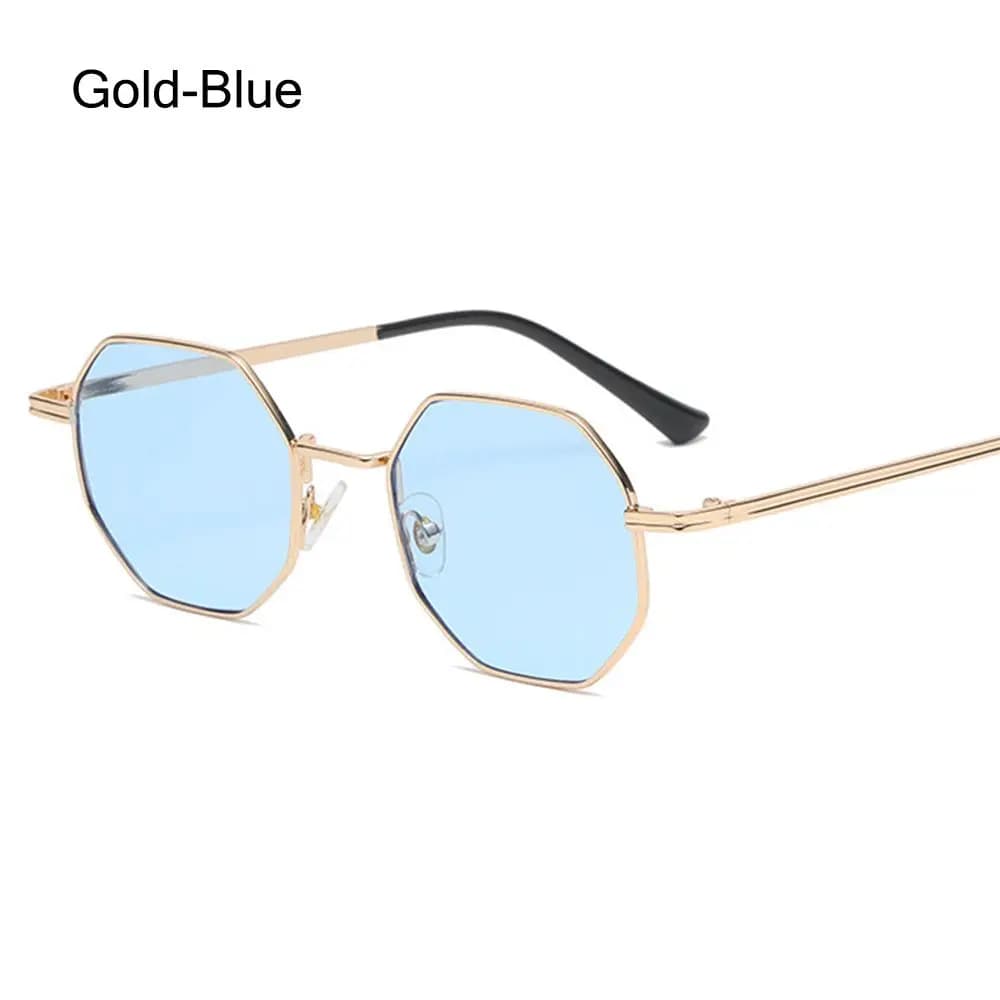 Vintage Shades UV Protection Square Sunglasses Metal Sunglasses Sunglasses for Men/Women Polygon Sun Glasses