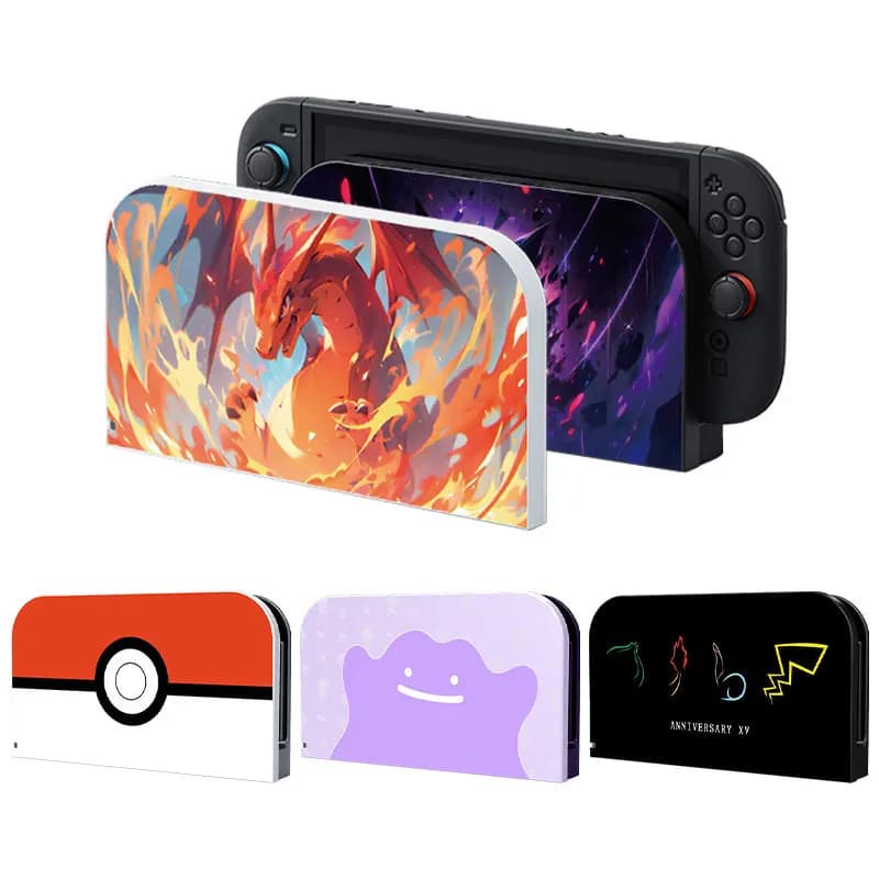 Faceplate Protective Cover For Nintendo Switch 2 2025 TV Dock Station Cute Cartoon Anime Decorative Replacement Front Plate Case