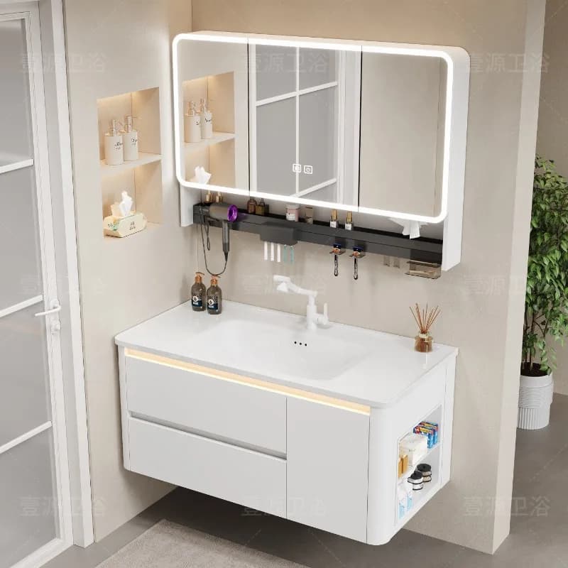 Decorations Organizer Bathroom Cabinet Shelves Mirror Storage Skincare Cupboard Small Drawers Archivadores Trendy Furniture