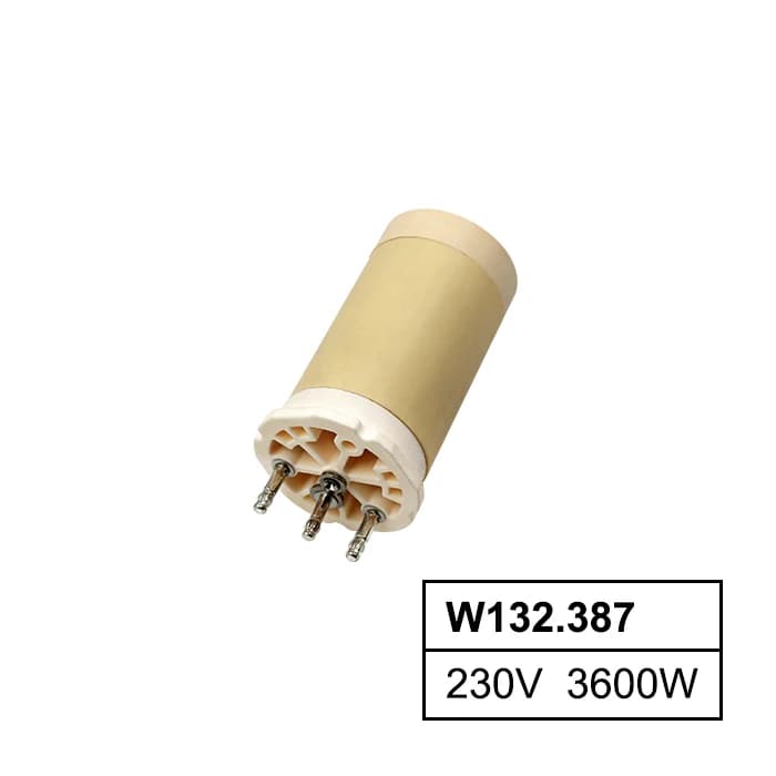 132.387 Riscaldatore ad aria calda industriale 230V 3600W, testa della pistola ad aria calda, pistola per saldatura, elemento riscaldante elettrico