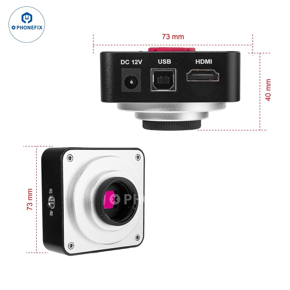 Telecamera per Microscopio V8 38MP FHD 1080P 60FPS HDMI USB per Microscopio Monoculare Trinoculare Strumento di Riparazione per Saldatura Telefoni