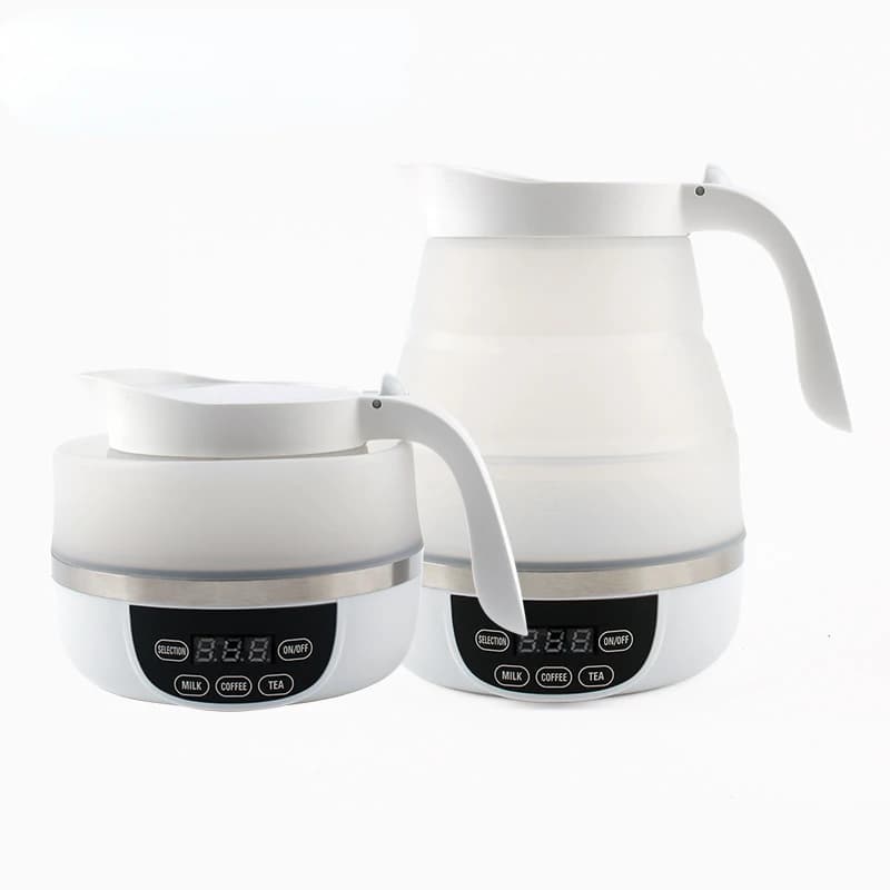 110 V/220 V Campsite trip Portable Folding Silicone Electric kettle Hot water boiler Thermal insulation Heating boiler Teapot