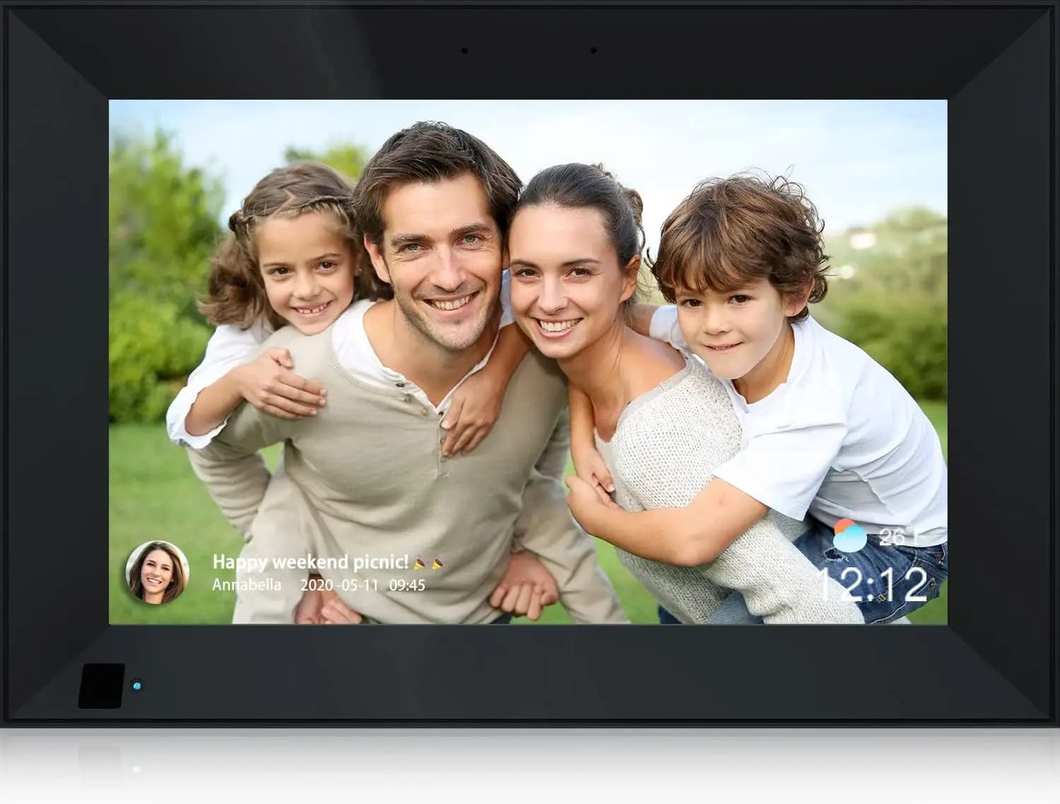 10.1 Inch WiFi Digital Picture Frame 1280x800 IPS Touchscreen, 32GB, Share Photos & Videos via App