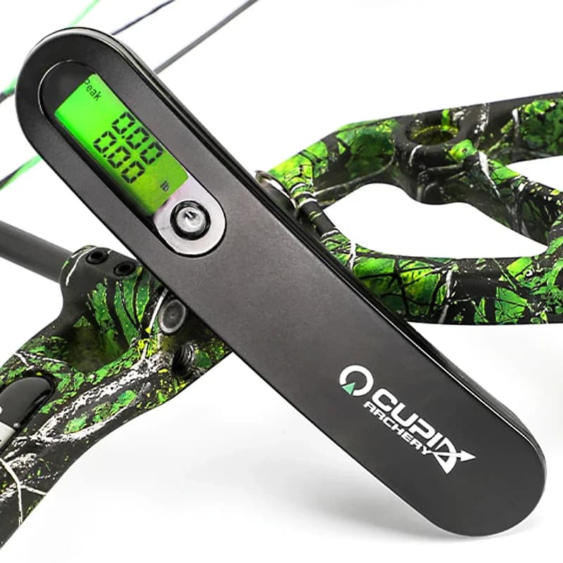 1pc composto arco ricurvo scala portatile elettrico dinamometro digitale dispositivo strumento di misurazione strumento di test accessori tiro con l'arco