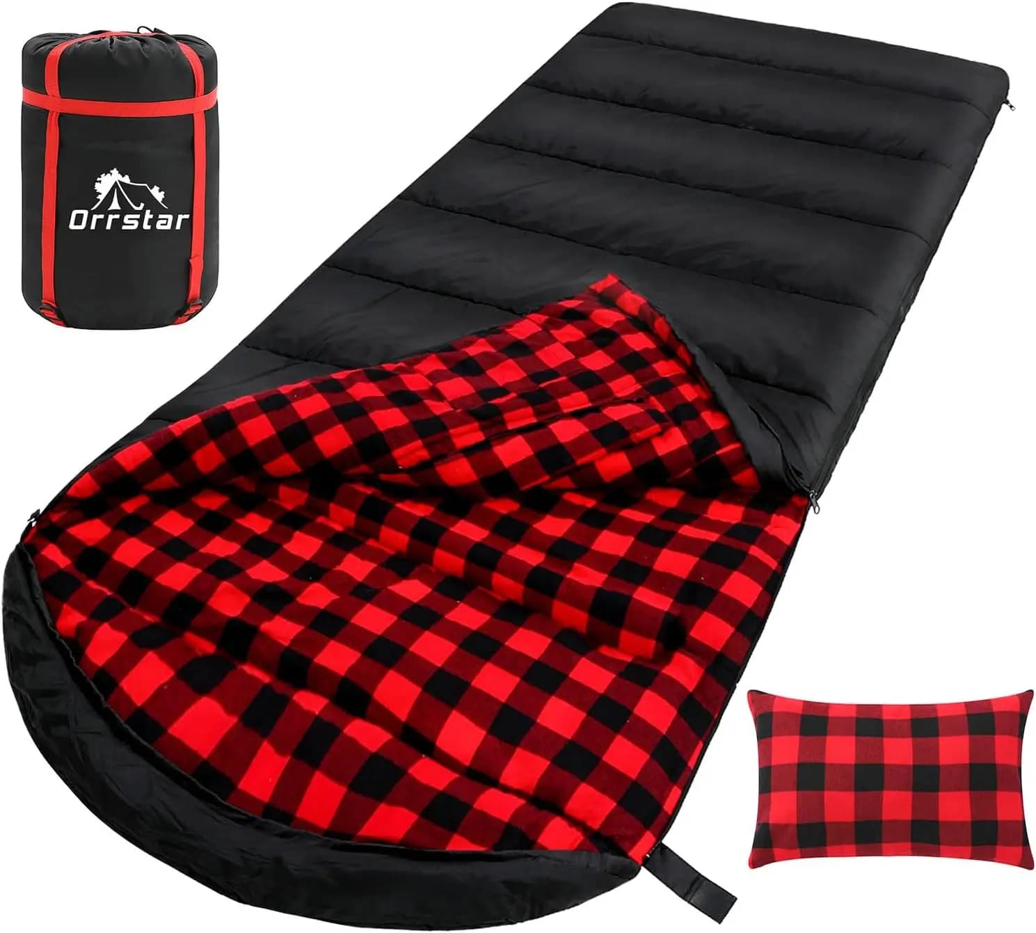 Pelo Extra Large in Flannel for Adults, for Camping at 0 Degrees with Bearing