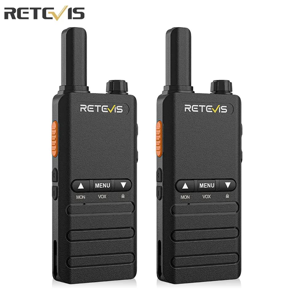 Retevis B3B B63B Mini walkie-talkie ultrasottile da 15 mm con carica di tipo C e radio bidirezionale portatile professionale VOX per PMR446