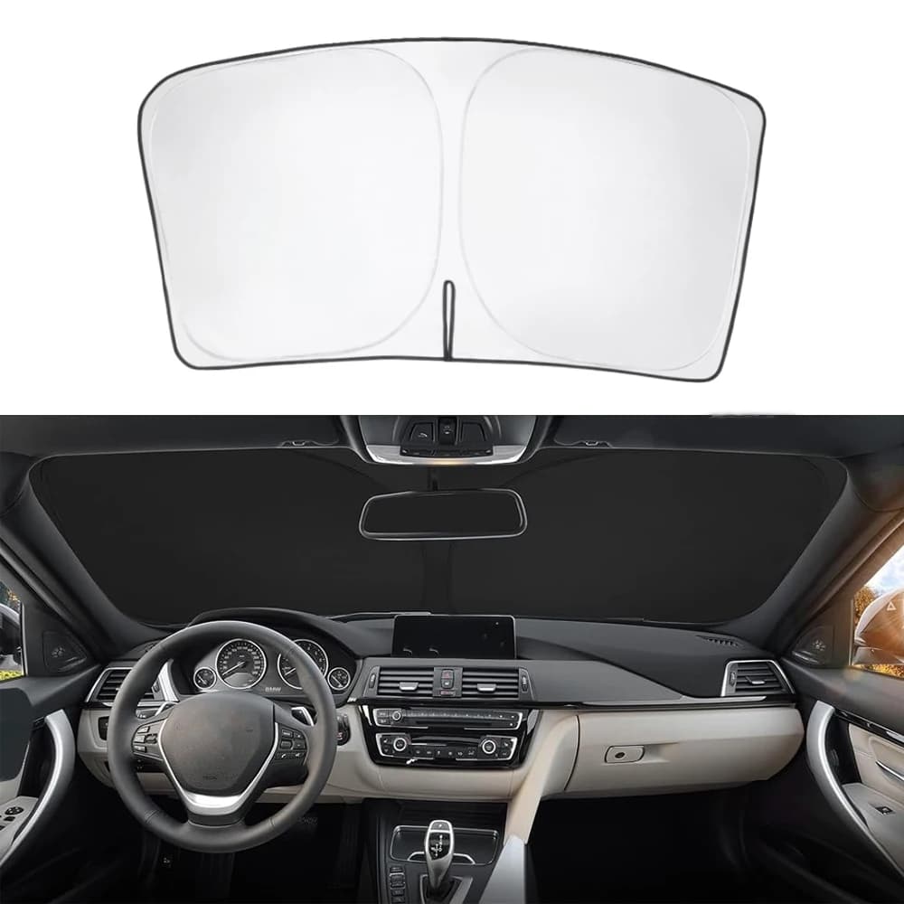 Parabrezza parasole per BMW serie 3/F30/F31/F80/M3 2013-2018 pieghevole doppio strato UV Block protezione termica visiera parasole