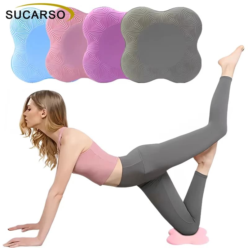 Thicken Yoga Knee Pad Cushion Wrist Hips Hands for Leg Arm Elbows Balance Exercise Fitness Pilates Yoga Mat Plank TPE Mat