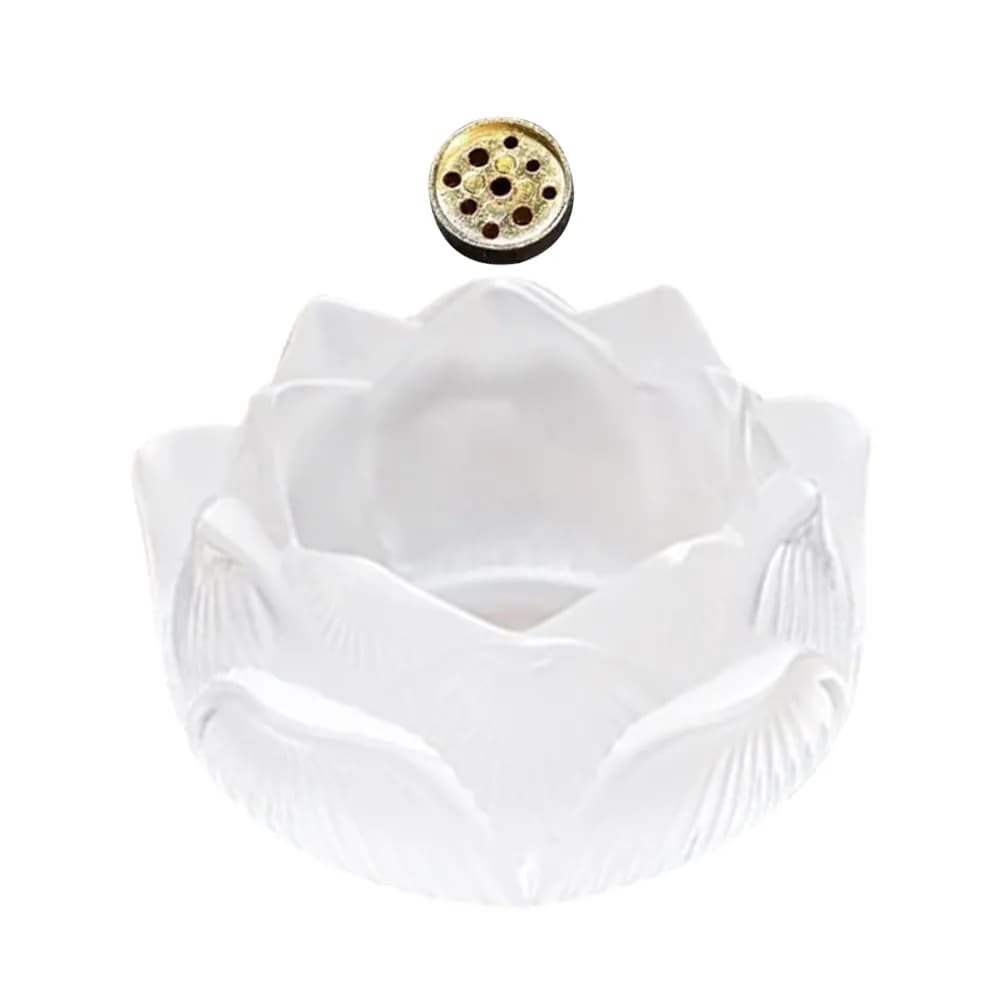 Lotus Incense Stick Holder Desktop Censer Aromatherapy Furnace Fine Craftsmanship Sturdy Material Home Office Decor Table
