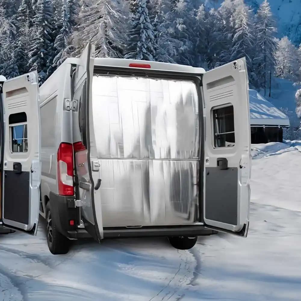 RV Rear Door Thermal Insulation Tent Camper Interior Accessories For Fiat Ducato X250 X290 Peugeot Boxer Citroen Relè