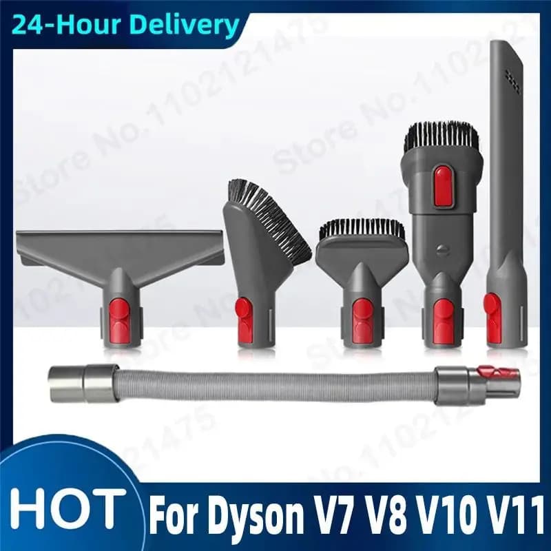 Accessori di ricambio per testina di aspirazione per spazzola per polvere per parti del kit tubo flessibile per connettore aspirapolvere robot Dyson V7 V8 V10 V11