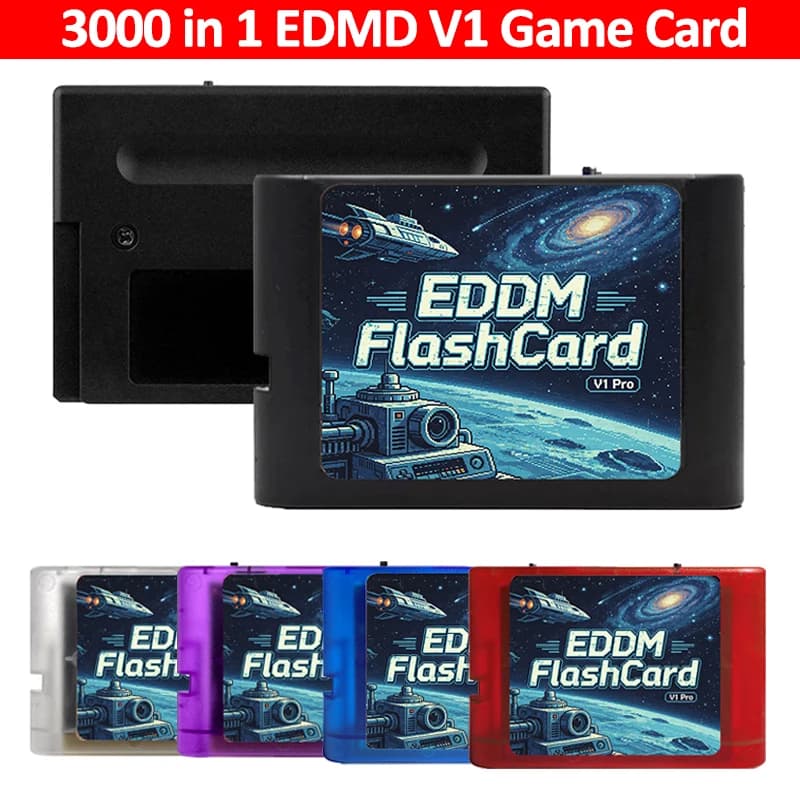 3000 in 1 Mega Genesis V1 con scheda TF da 4 GB Scheda di gioco EDMD per console di gioco SEGA Genesis Mega Drive Master System