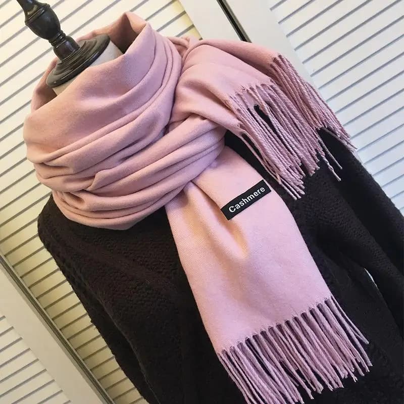 Long Scarf in Finta Cachemire by Donna, Calda and Simple, for Autumn and Winter, Scaldacollo alla Moda circumCC55 mentions