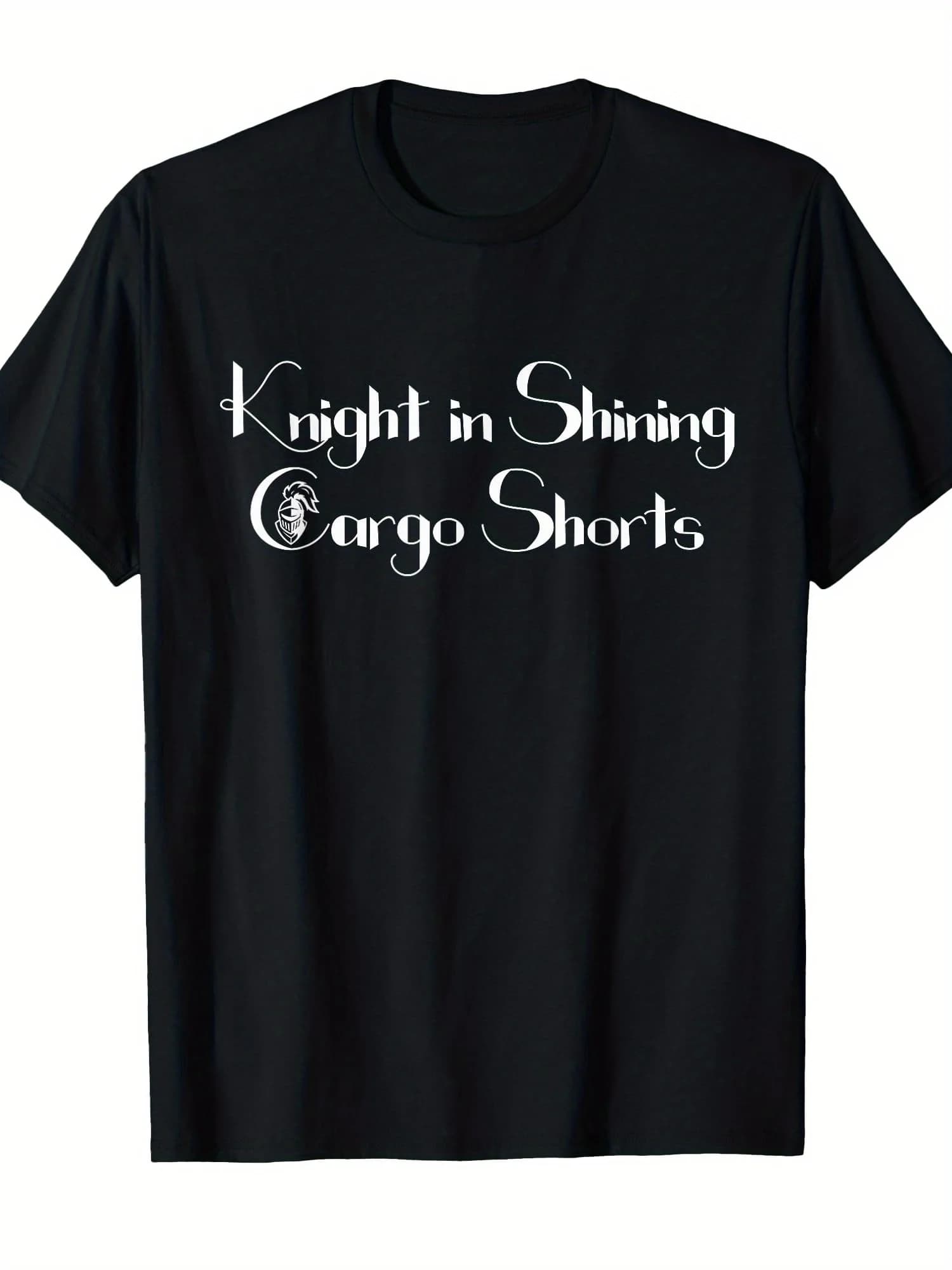 T-shirt da uomo divertente e glamour con stampa Cavaliere - 100% regular fit, girocollo, manica corta
