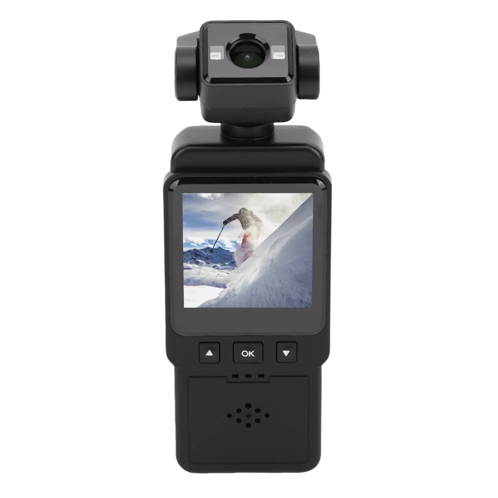 Videocamera 1080P per Vlog con Stabilizzazione Multi-asse, Rotazione dell'Obiettivo a 270 e 360 Gradi, Multifunzionale per Esterni, Nuovo Modello