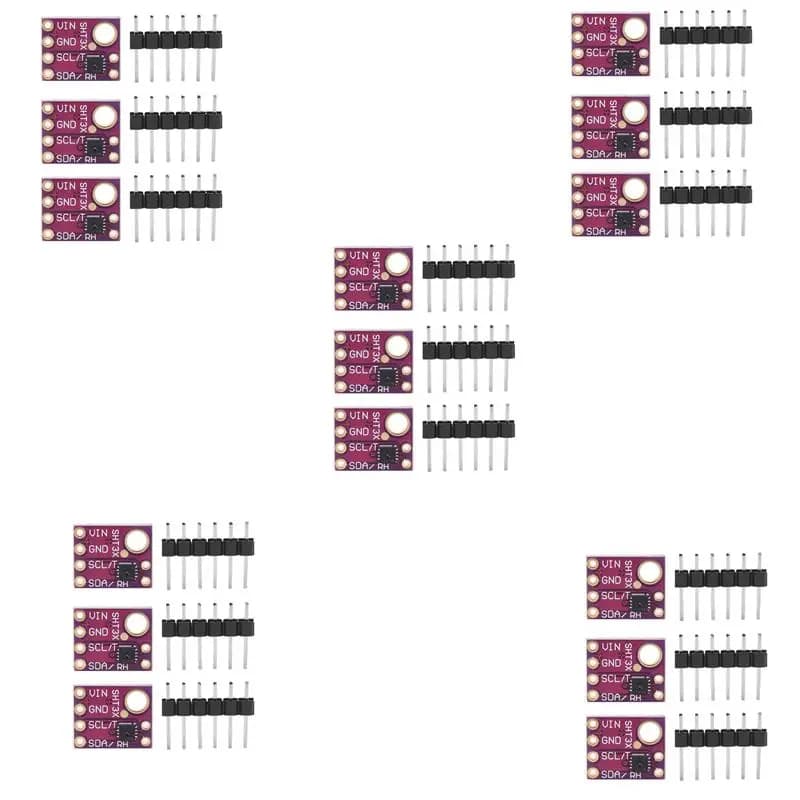 15Pcs SHT31-D Temperature Humidity Sensor Digital Output Sensor Module IIC I2C Interface 3.3V For Arduino Raspberry Pi
