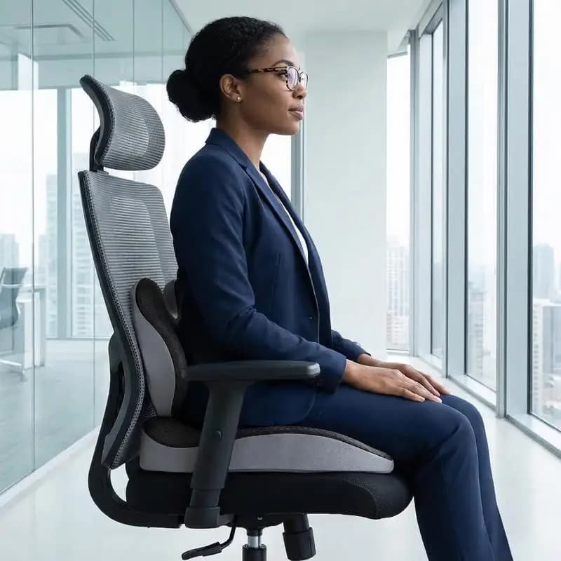 Memory Foam Anti-slip Orthopaedic Cushion for Prostate, Coccige and Sciatica, to Relieve the Back Pain, Comfort for Chair and Seat Car