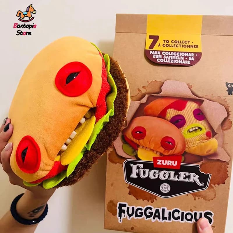 Peluche Originale Fuggler Fuggalicious a Tema Denti di Mostro, Scatola a Sorpresa, Giocattolo da Collezione Morbido e Trendy a Tema Cibo, Regalo