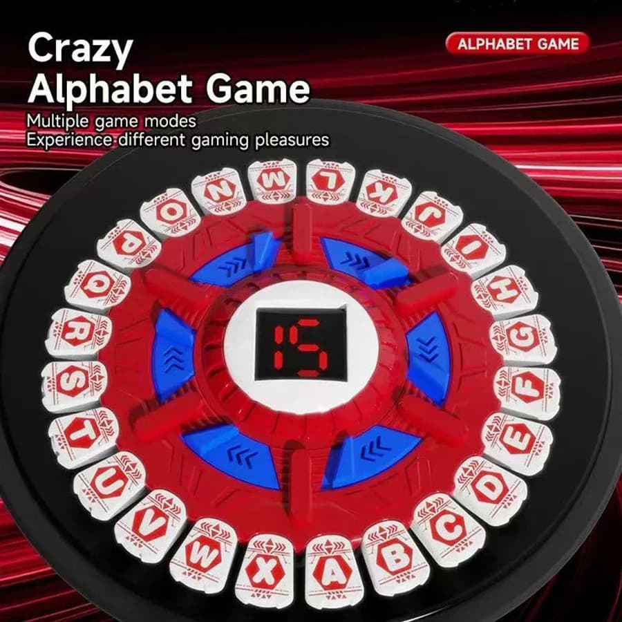 1set24-Key Crazy Alphabet Gioco da tavolo 36 carte 144 categorie Ritmo veloce Gioco di parole 3D Apprendimento precoce Gioco da tavolo con impansione rapida Festa