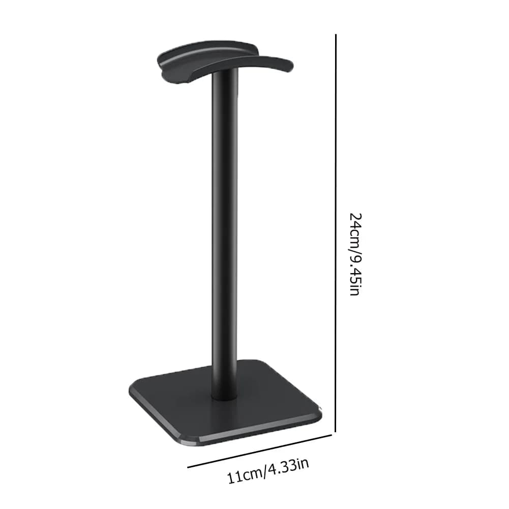 Supporto per cuffie in lega di alluminio Supporto salvaspazio per organizer da tavolo Display Supporto per auricolari Staffa per cuffie