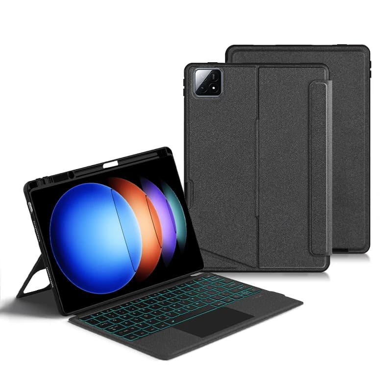 Tastiera magica staccabile per Xiaomi Pad 6S Pro 12.4 Custodia con portapenne per Mi Pad 6S Pro 12.4 "Tablet tastiera Cover