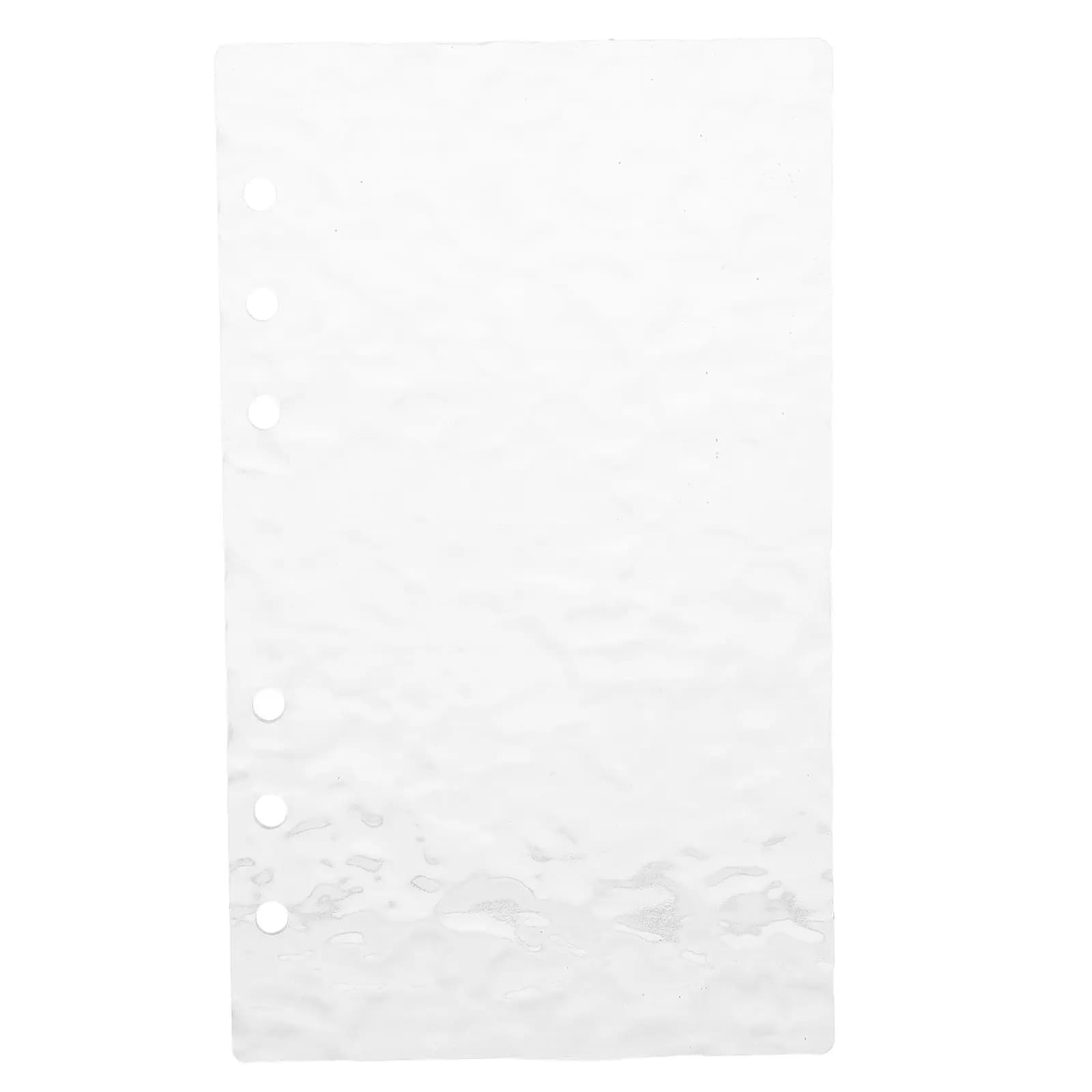 Copertina per Quaderno A6 in Acrilico Trasparente, Ricaricabile, per Agenda, Blocco Note e Budget