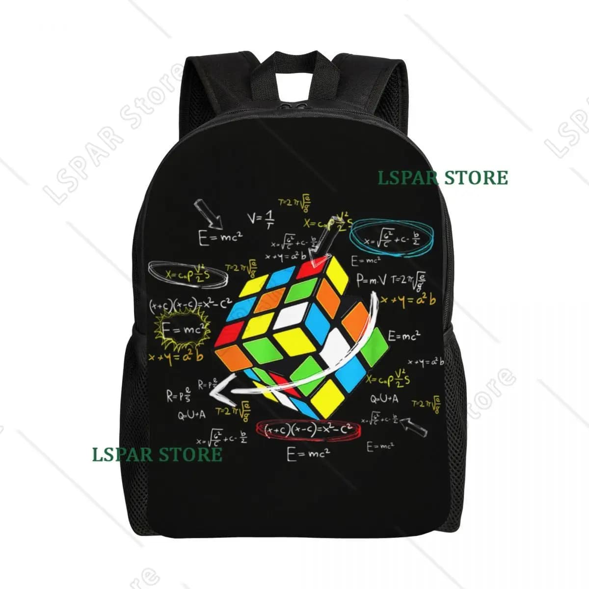 Zaino da viaggio personalizzato con cubo di Rubik, per donna e uomo, borsa per computer, zaino per studenti universitari