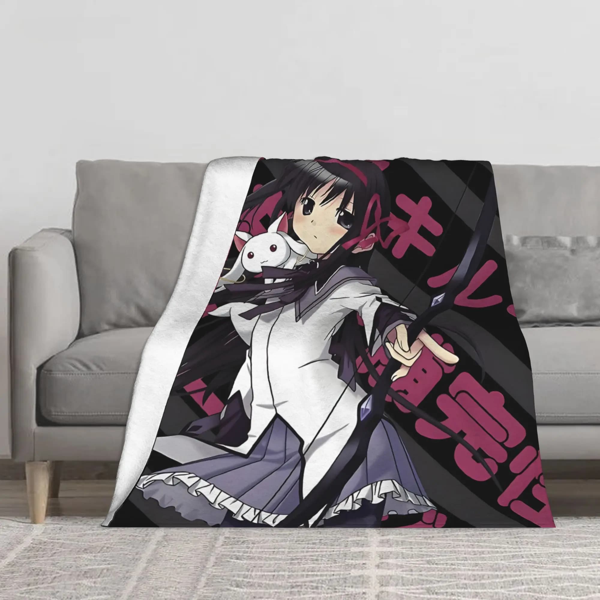 1PC Cute and beautiful anime characters Blanket Throw Super Cosy Plush Living Room Sofa