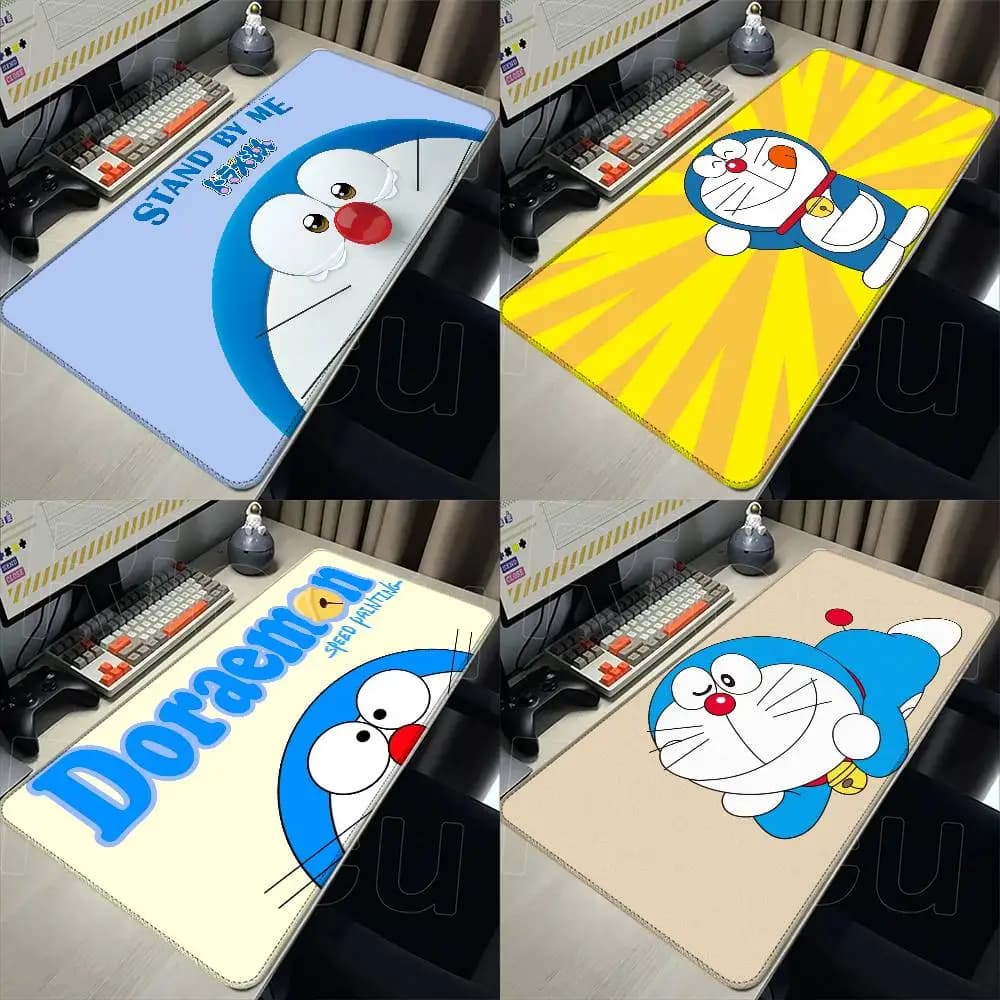 Cartoon D-Doraemon Mouse Pad Rubber Thicken Overlock Gaming Table Mat Office Computer Keyboard Pad PC Mousepad