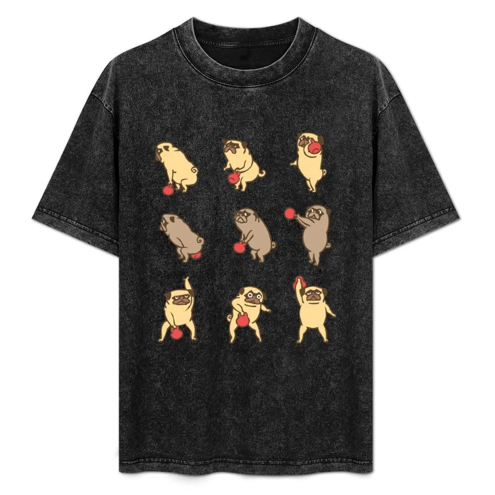 Kettlebell workout with Pugsgym T-Shirt Basic Regular Fit Casual T-Shirt