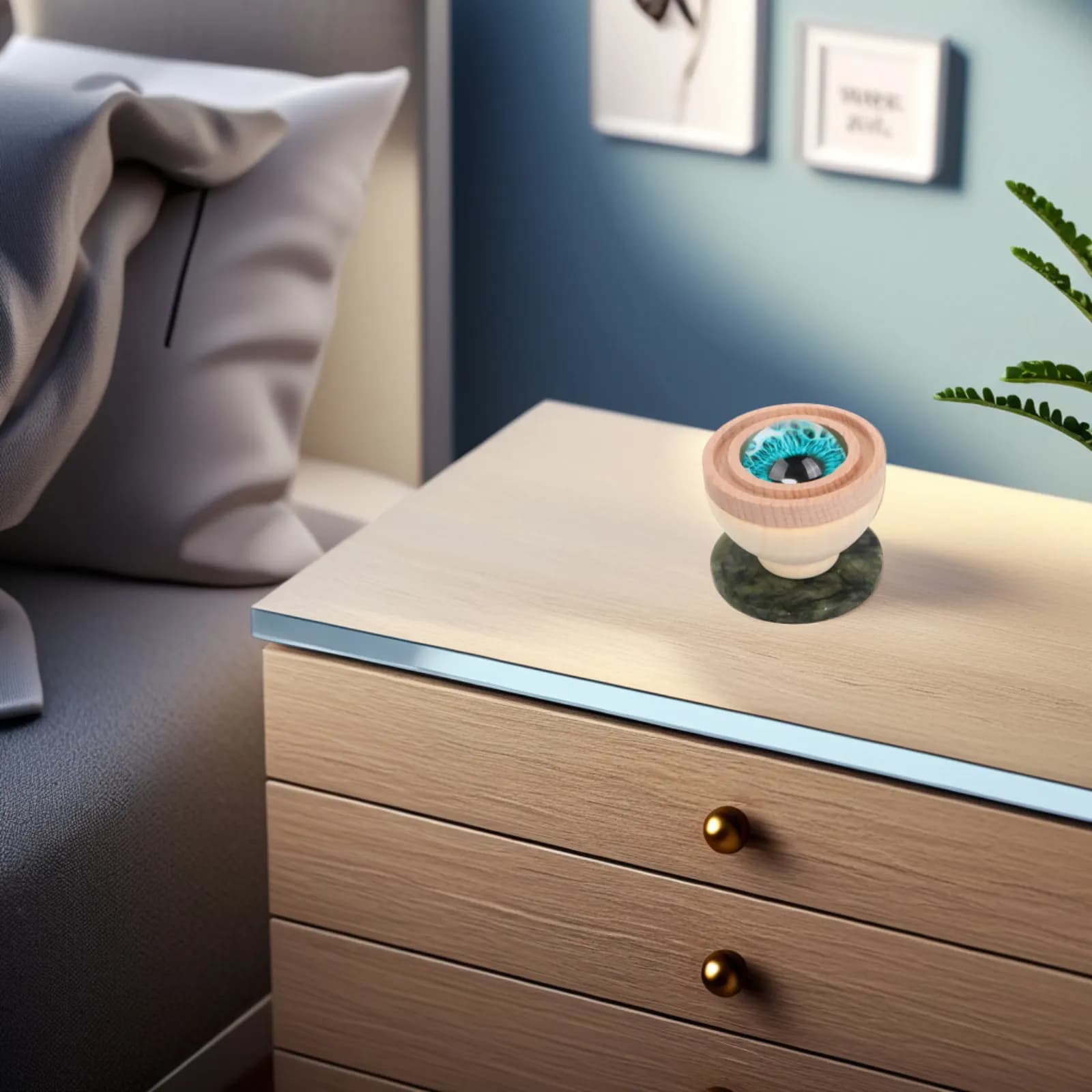 Diffusore di Aromi con Ampia Base in Legno, Intensità di Profumo Regolabile per Casa, Ufficio e Auto, Aromaterapia