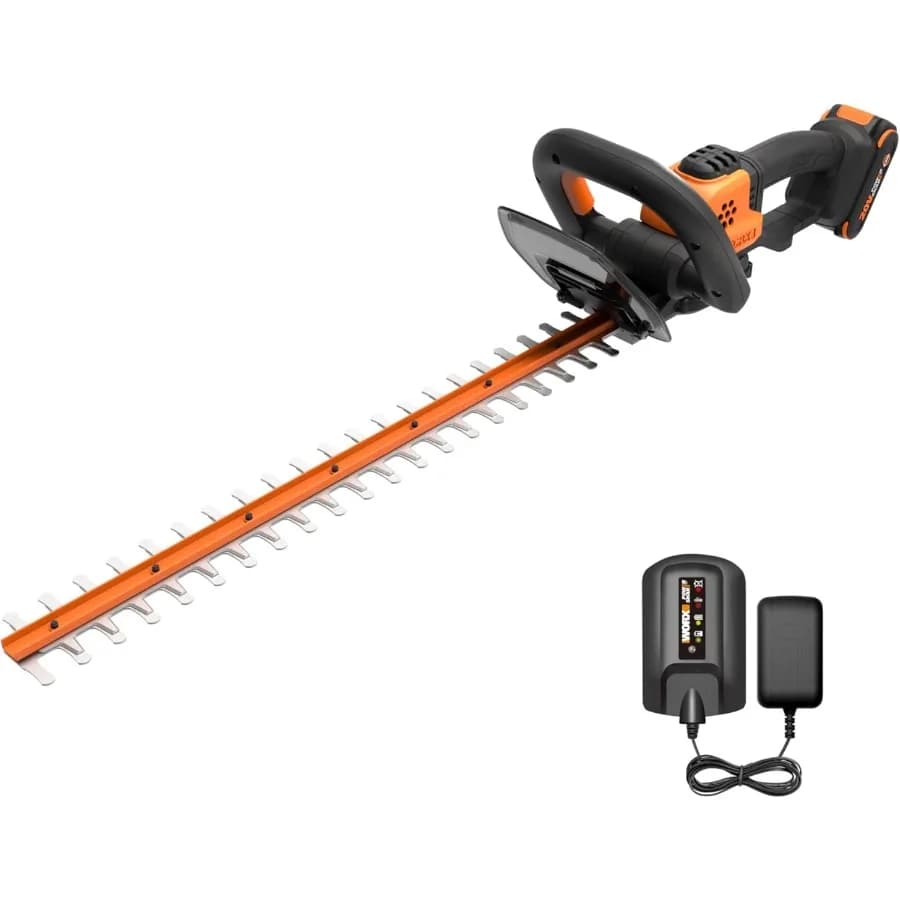 WG261 22 Caricabatteria per tagliasiepi a batteria da 20 V incluso