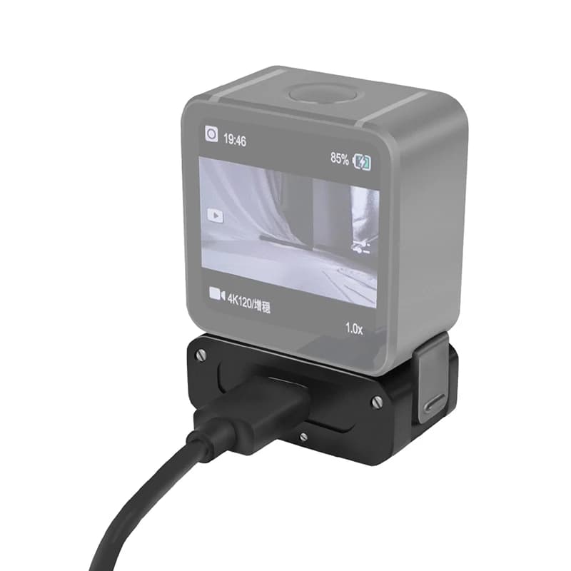Per DJI ACTION 5Pro 4 3 2 Adattatore base magnetica Morsetto a sgancio rapido Staffa adattatore per treppiede 1/4 ARRI Mount Tipo C Supporto di ricarica