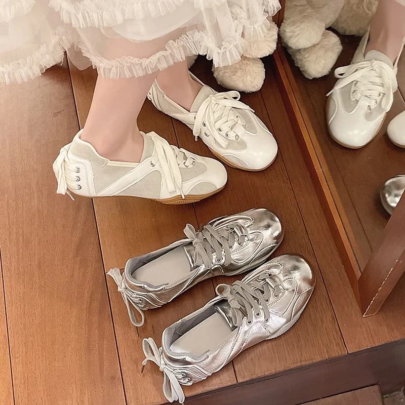 Nuove Sneakers da Donna 2026, Scarpe Antiscivolo con Lacci, Scarpe da Allenamento Femminili, Taglie Grandi, Scarpe Casual da Balletto