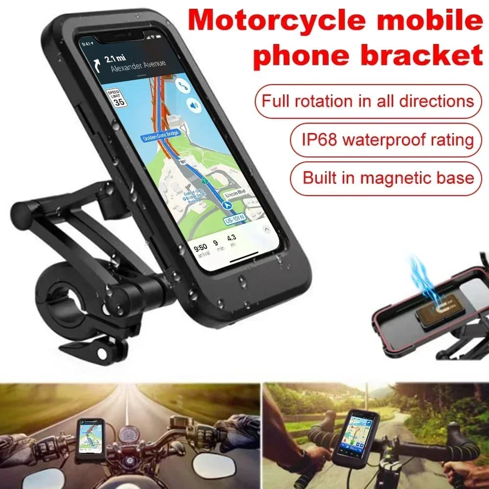 Motorcycle Bicycle Handlebar Phone Stand Bracket Outdoor Road Bike Cycling Cell Phone Mount Holder Rack Bracket