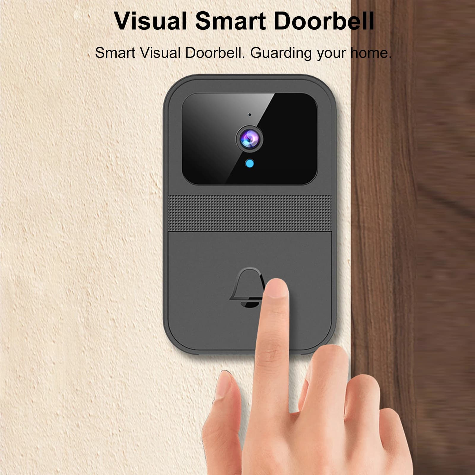 Campanello Video Intelligente con 38 Suonerie, Videochiamata Remota, Modificatore di Voce, Visione Notturna a Infrarossi, Condivisione App Familiare