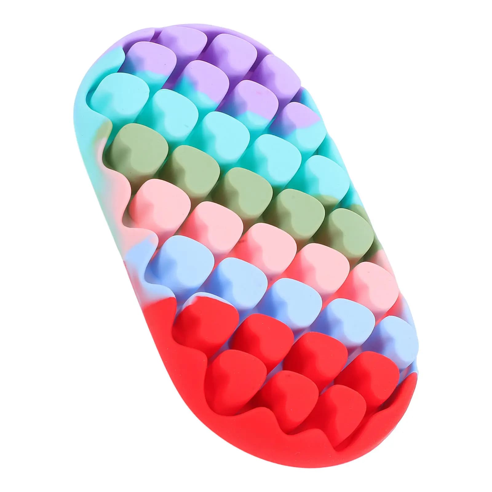 Poggiapolsi in Silicone a Forma di Cuore per Ufficio, Cuscino Morbido e Traspirante per Tastiera, Carino Supporto per Polso per Lavoro al Computer