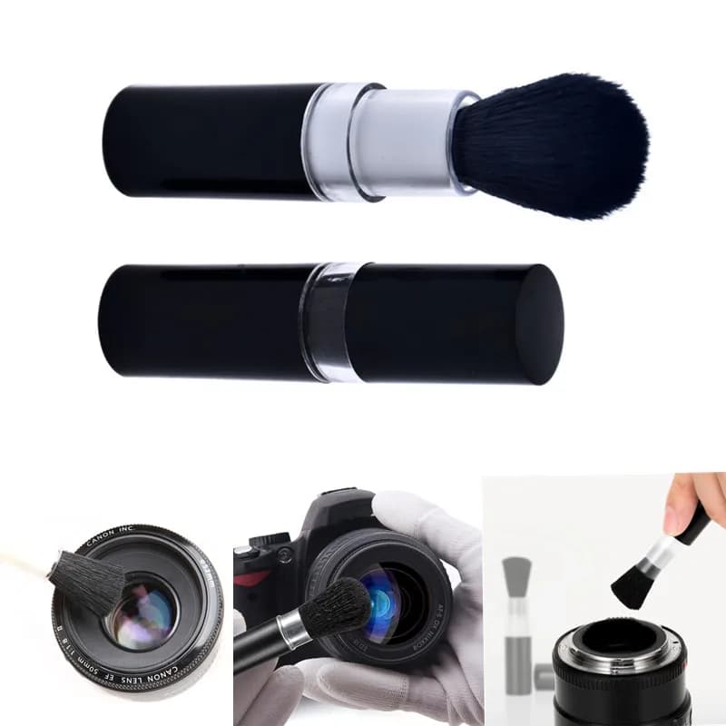 1/2 pezzi spazzola per pulizia obiettivo telescopico per fotocamera schermo antipolvere display LCD detergente per tastiera