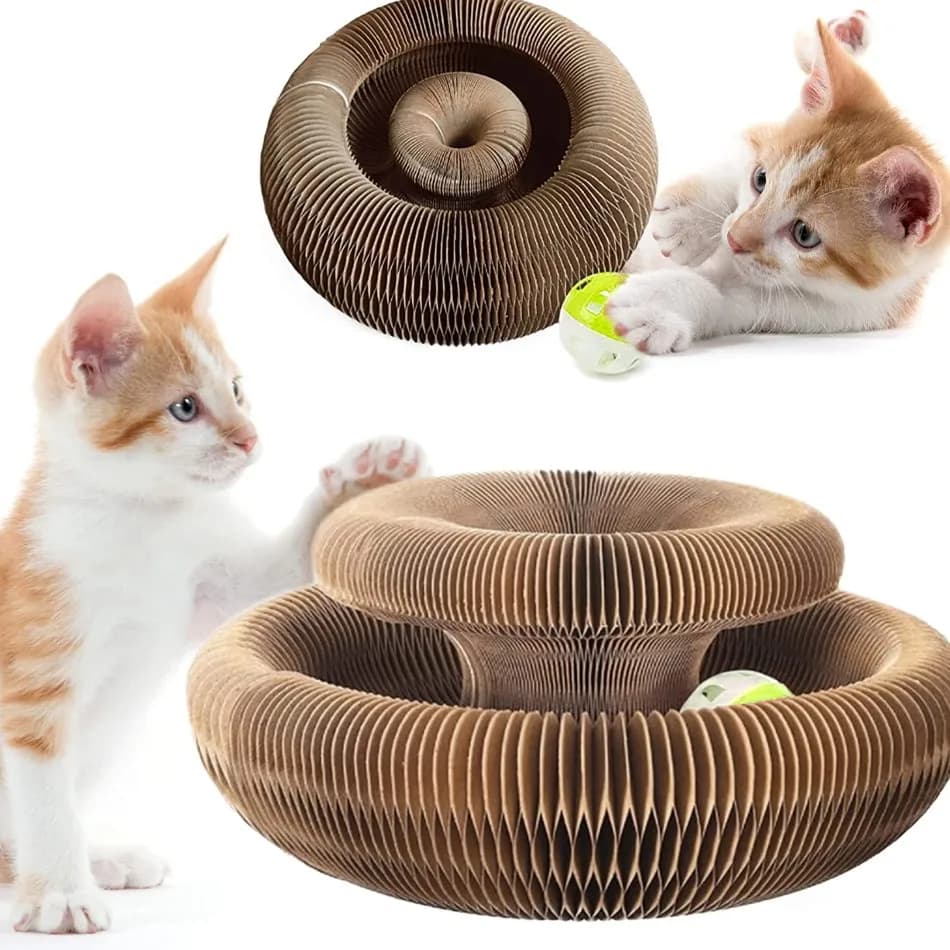 Torre interattiva Giocattolo per gatti Giradischi Palline a rulli Giocattoli per gatti Gattino Teaser Puzzle Pista Giocattolo Animali domestici Forniture per l'addestramento Accessori