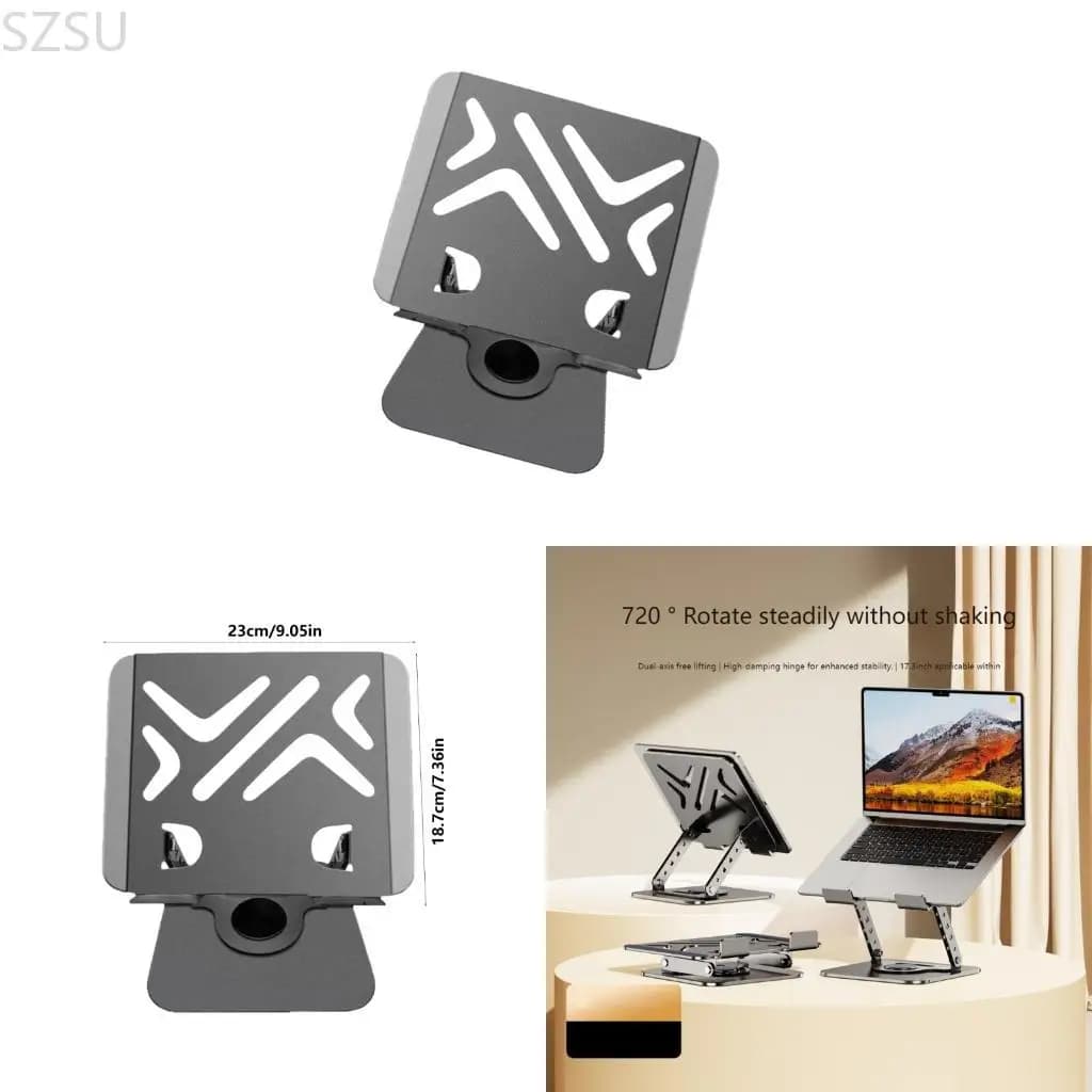 Staffa per supporto per laptop SZSU Staffa per tablet regolabile da scrivania Staffa per laptop desktop pieghevole girevole a