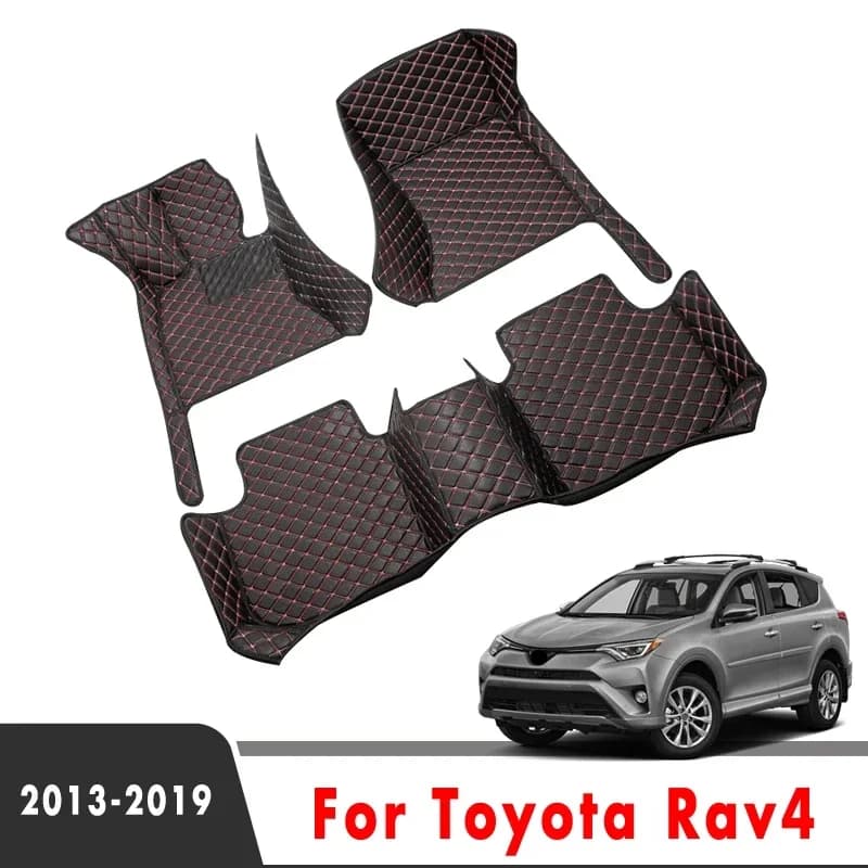 Car mats Tronco Car mats for Toyota Rav4 IV XA40 2019 2017 2016 2015 2014 2013 Car interior accessories Pad Vehicles
