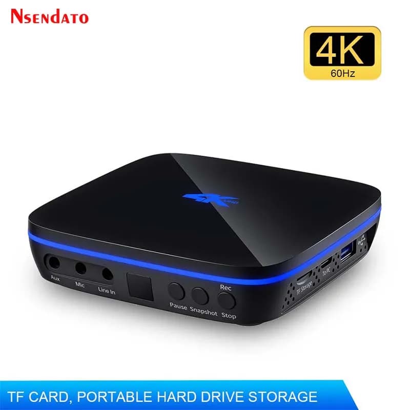 4K HDMI VGA YPbPr Scatola di acquisizione analogica Telecamera autonoma HDMI RCA VGA YPbPr Schermo analogico Videoregistratore Acquisizione Scatola di schede VHS